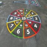 Thermoplastic Play Area Markings in Newtown 2