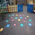 Snakes and Ladders Playground Markings in Bridgend 3