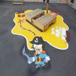 Thermoplastic Play Area Markings in Shop 6