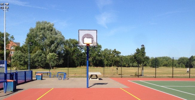 Basketball Playground Markings in Hampshire