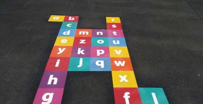 Kindergarten Playground Markings in Bridgend