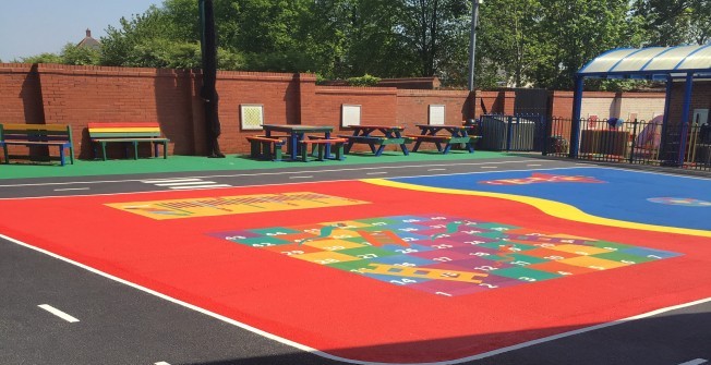 Outdoor Play Area Markings in Bridgend